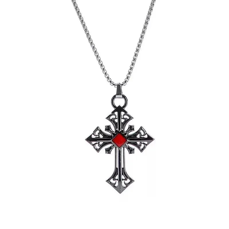 PENDRA Hollowforge Patterned Stainless Steel Pendant