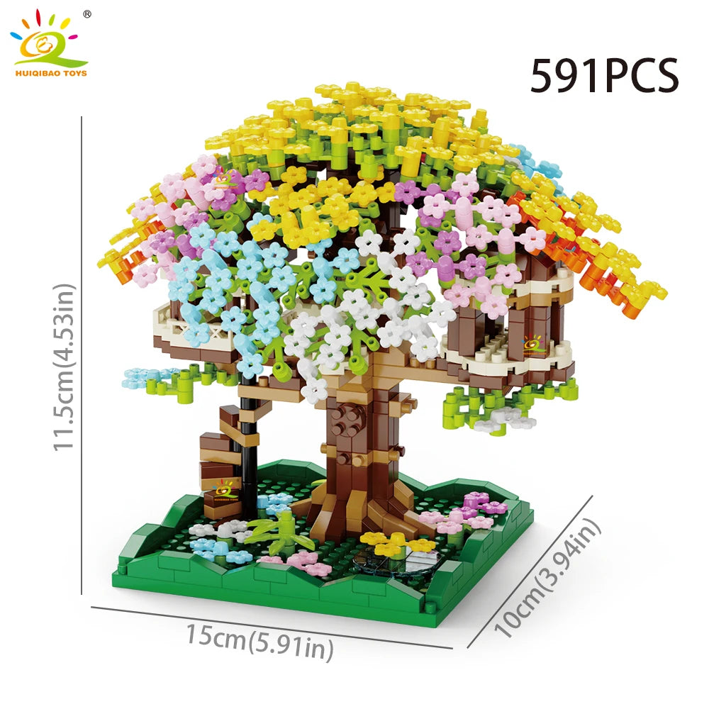 PENDRA Cherry Blossom Micro Building Set