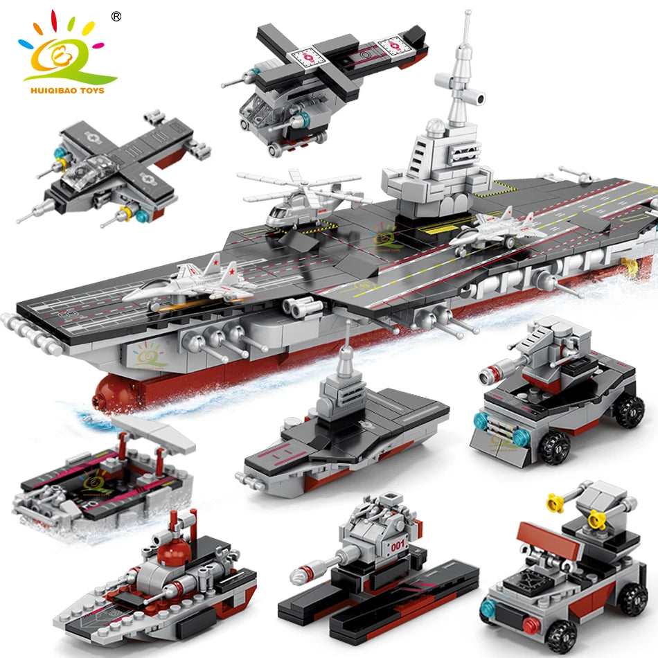 PENDRA 8in1 Military Ship Building Set