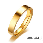 PENDRA Bend Flat Wedding Steel Ring