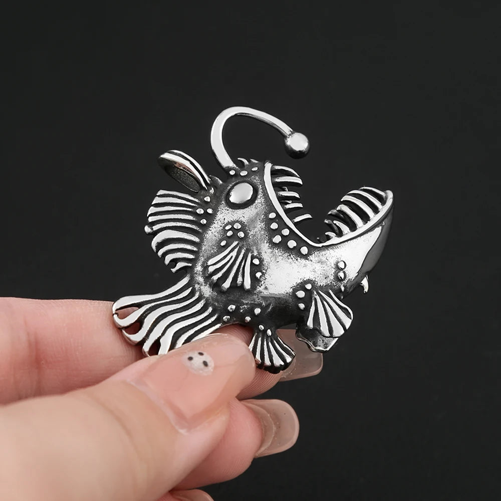 PENDRA Lanternfish 316L Stainless Steel Fish Pendant