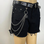 PENDRA Moonstar Rivet Waist Chain Keychain