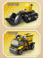 PENDRA Engineering Bulldozer Crane Building Set
