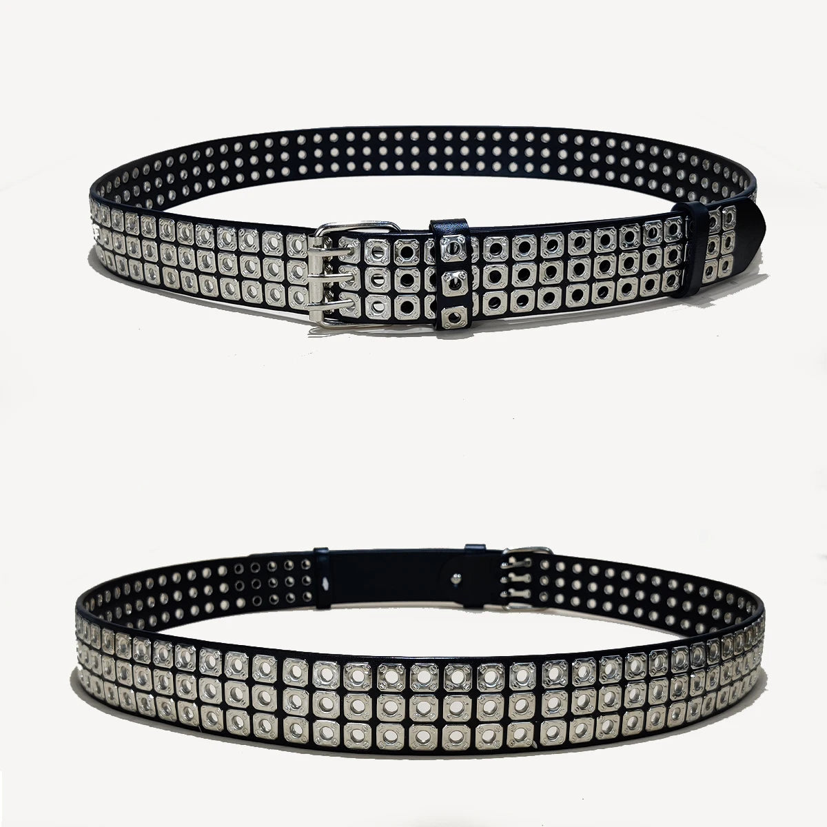 PENDRA Celesellea Genuine Leather Cross Punk Belt