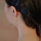PENDRA Hotan Jade Sterling Silver Earrings