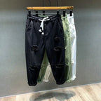 PENDRA Denim Distressed Harem Pants