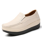 PENDRA Leather Sports Platform Shoes