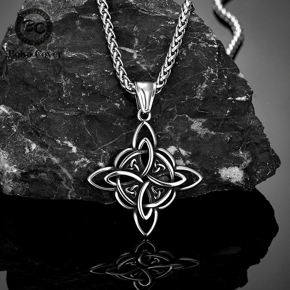 PENDRA Celtic Knot Rune Punk Necklace