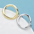 PENDRA Alloy Circle Brooch