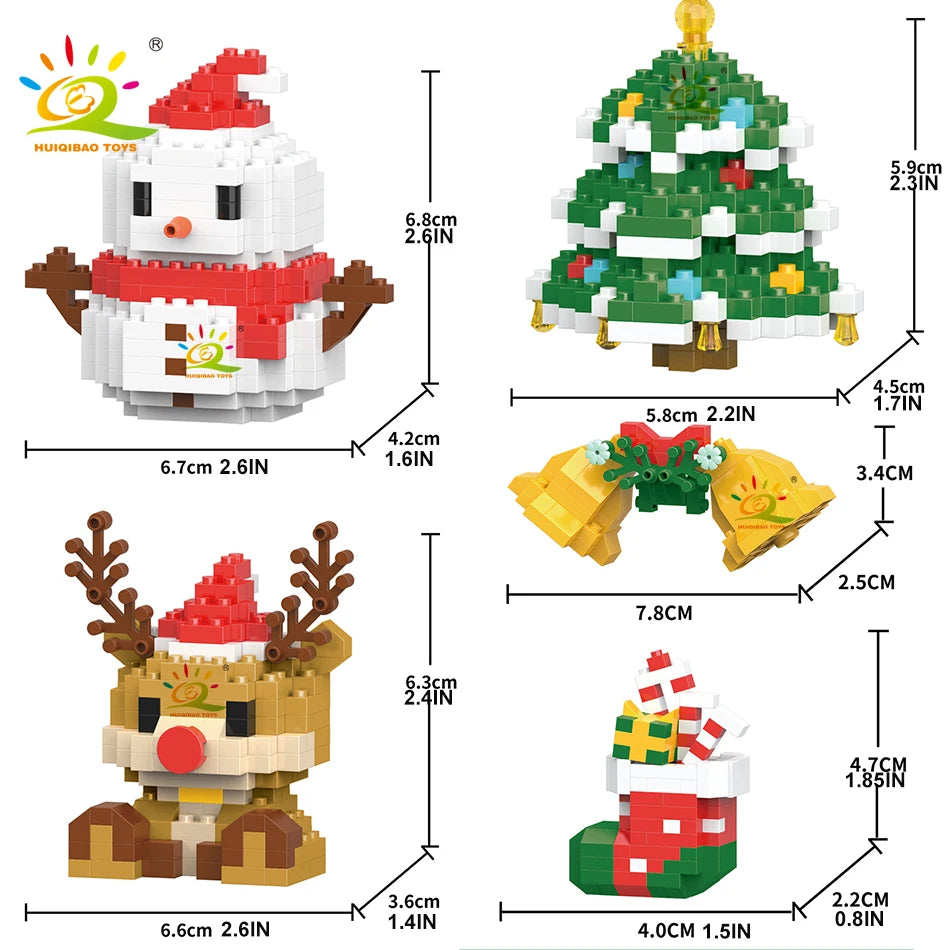 PENDRA Elk Deer Santa Building Set
