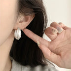 PENDRA Sterling Silve Matte Earrings