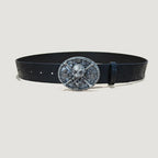 PENDRA Velaellea Leather Skull Gothic Belt