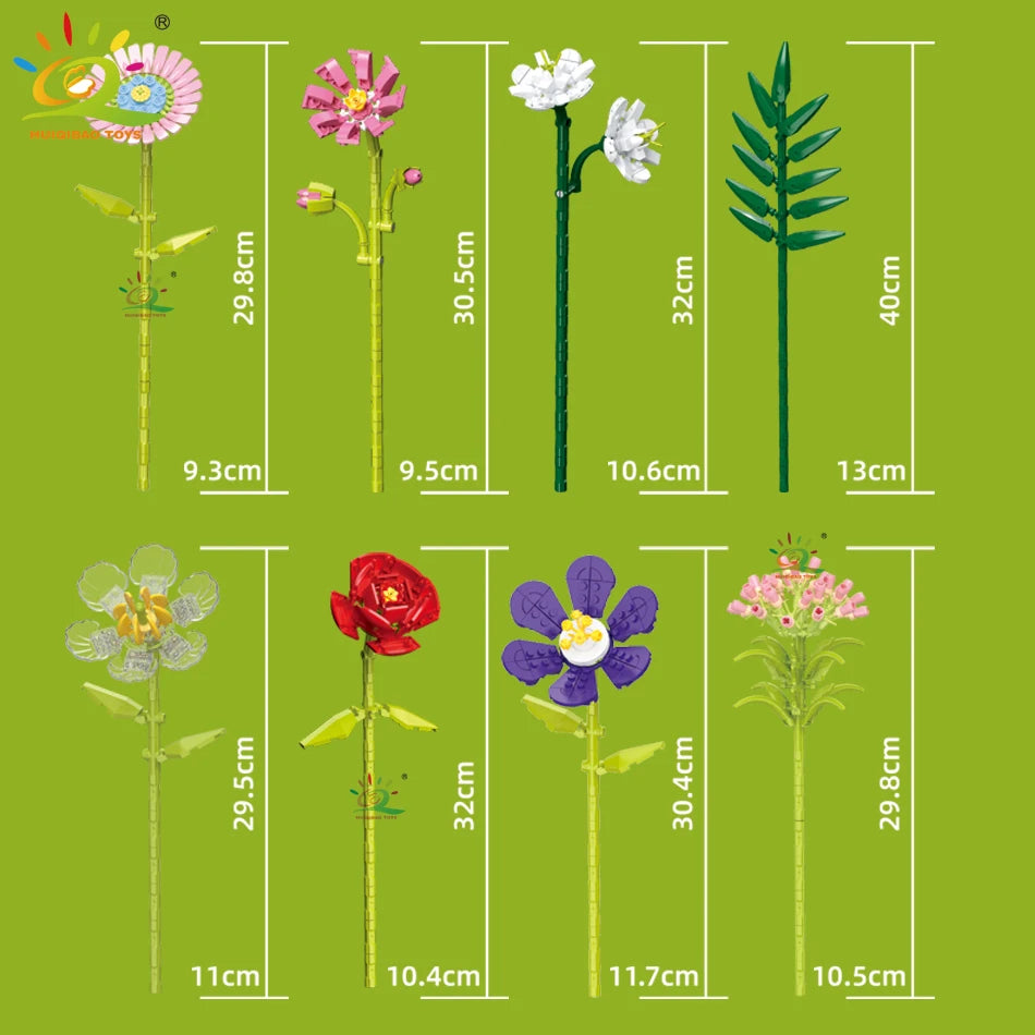 PENDRA Bouquet Plants Floral Building Set