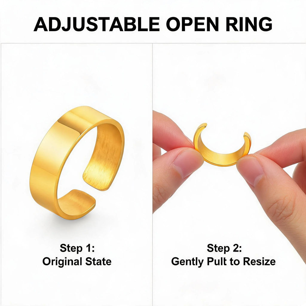 PENDRA Bend High Polished Steel Ring