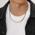 PENDRA Cuban Link Flat Chain Necklace