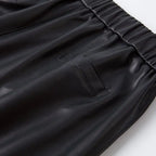 PENDRA High-Waist Drawstring Leather Pants