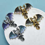 PENDRA Mystic Dragon Rhinestone Brooch