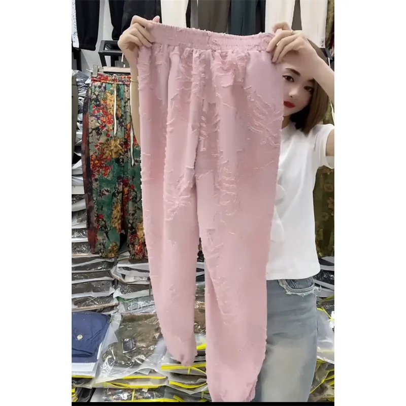 PENDRA Waist Hollow Out Thin Pants