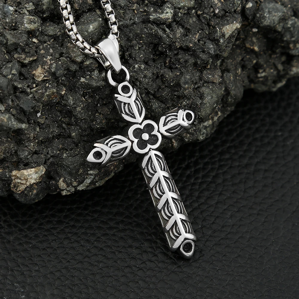 PENDRA Rhombuscross Gothic Rhombus Cross Pendant