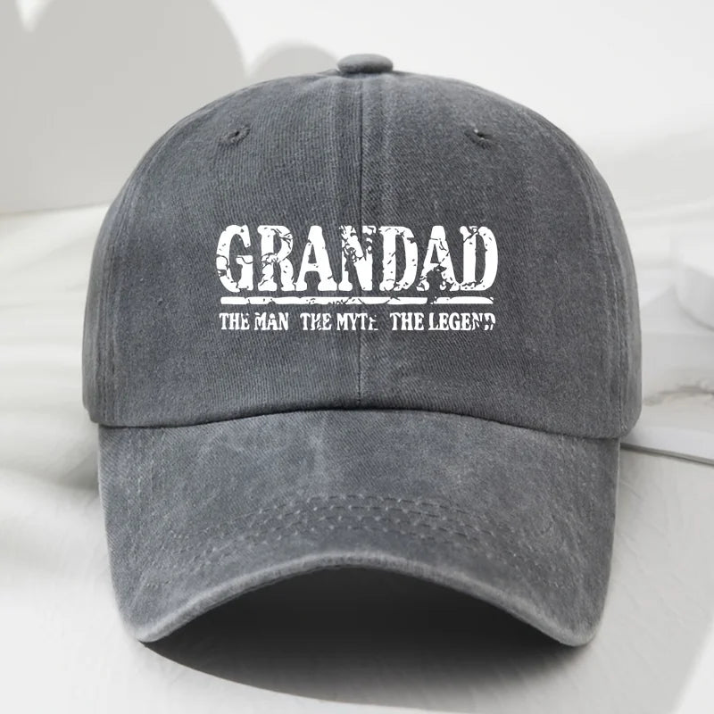 PENDRA Grandad Letter Soft Baseball Cap