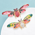 PENDRA Beautiful Enamel Bee Brooch