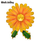 PENDRA Daisyelle Enamel Daisy Flower Brooch