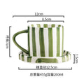 Simple ceramic coffee cup and saucer high-value coffee cup and saucer set household water  afternoon tea European and saucer ins