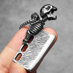 Skull Knife Simple Men Necklaces Stainless Steel Pendant Chain Women Punk Fashion Jewelry New In Accessories Gifts Wholesale