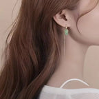 PENDRA Jade Hetian Ear Earrings