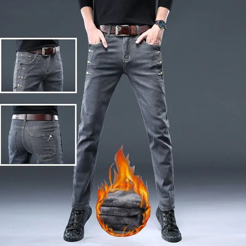 PENDRA Plush Wool Korean Jeans