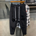 PENDRA Denim Distressed Harem Pants