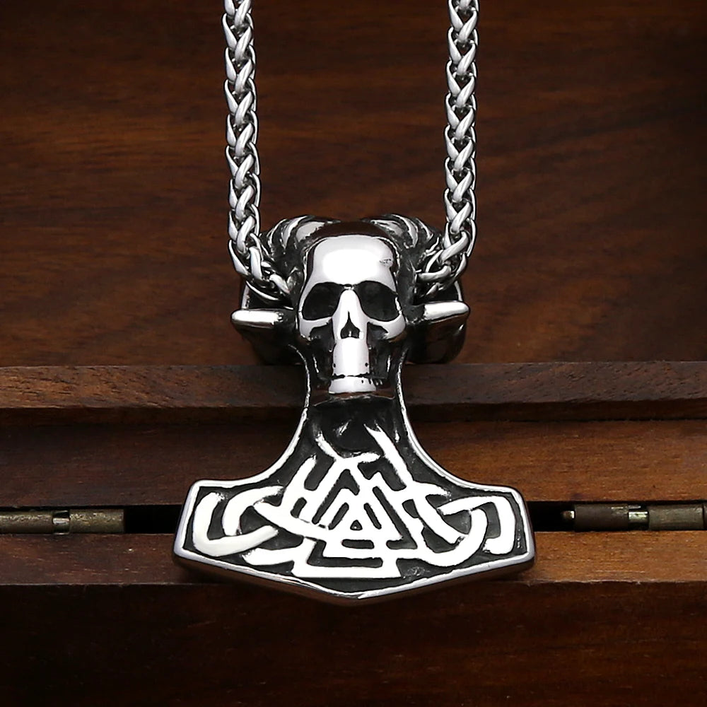 PENDRA Mjolnir Nordic Viking Thor Hammer Necklace