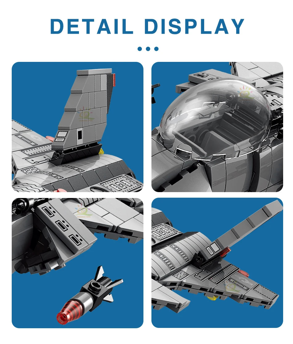 PENDRA Military Attack Fighter Building Set