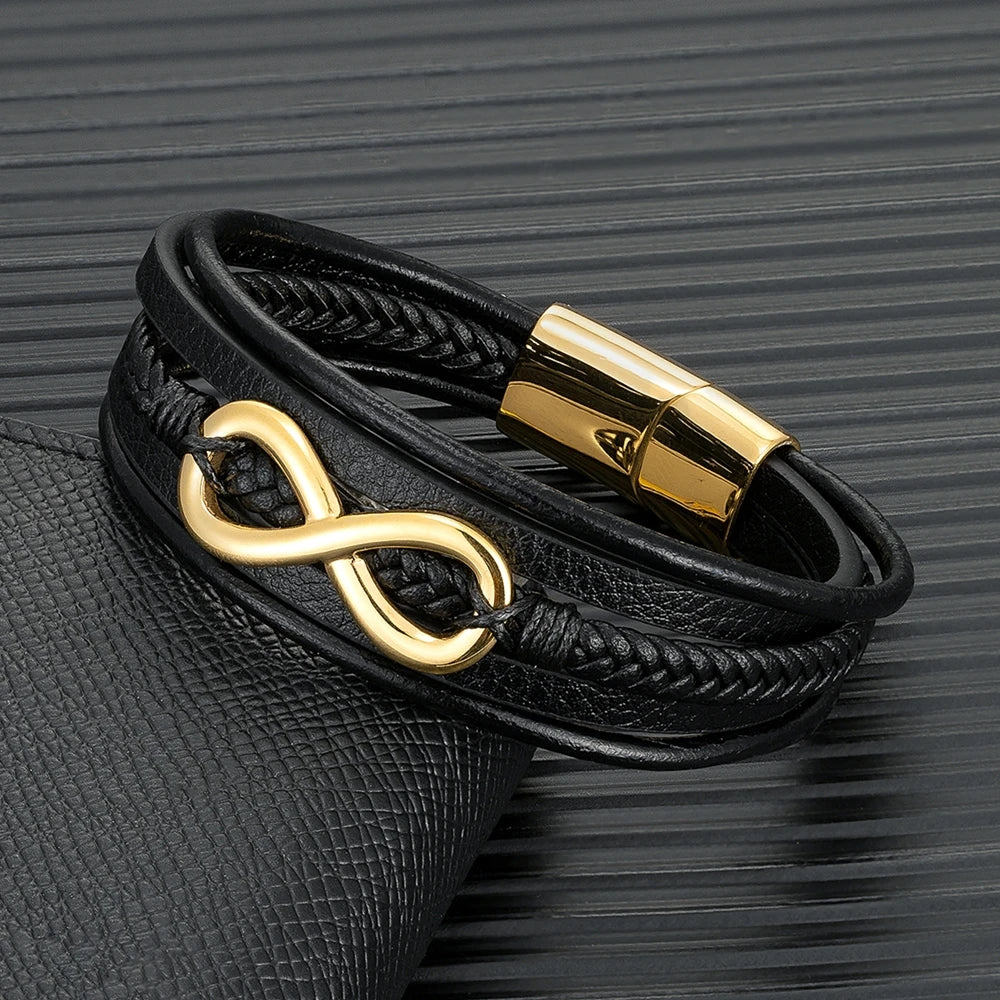PENDRA Infinity Classic Leather Bracelet