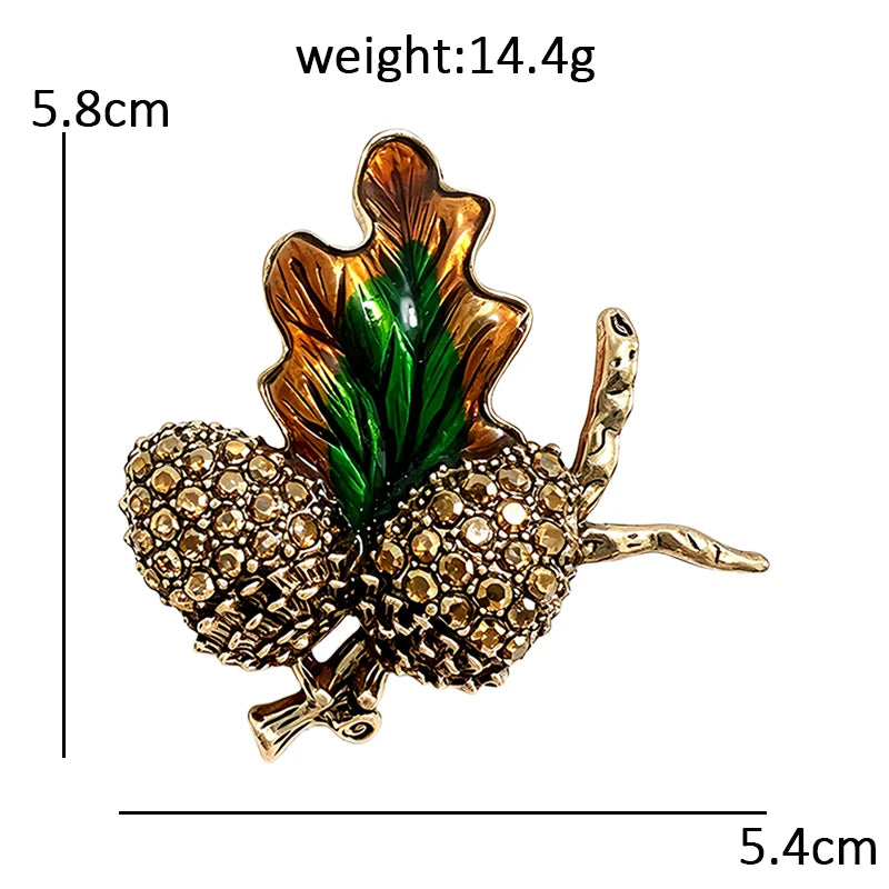 PENDRA Pinecone Vintage Pinecone Brooch