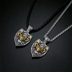 PENDRA Rune Gold Viking Necklace