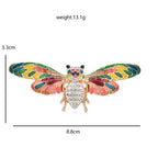 PENDRA Beautiful Enamel Bee Brooch