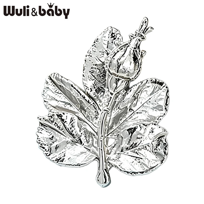 PENDRA Folia Vintage Leaf Brooch