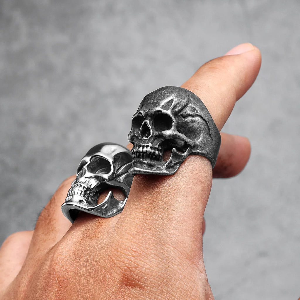 PENDRA Gothic Punk Skull Ring