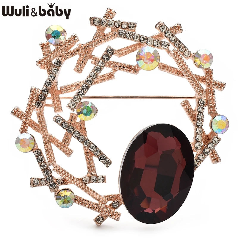PENDRA Celestine Crystal Brooch