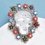 PENDRA Big Heavy Enamel Flower Wrench Jewelry Badge Brooch