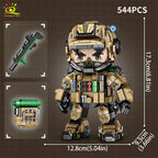 PENDRA Military Mecha Swat Building Set