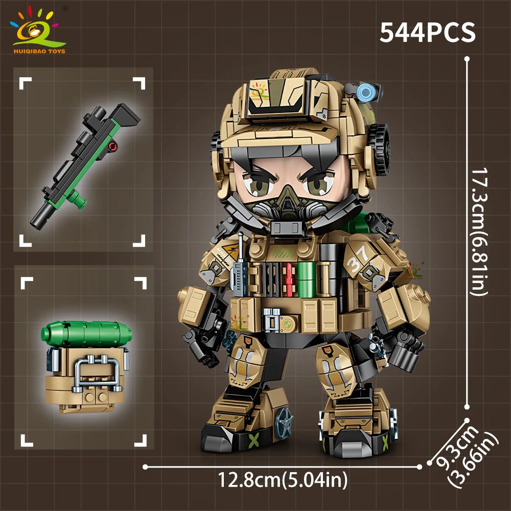 PENDRA Military Mecha Swat Building Set