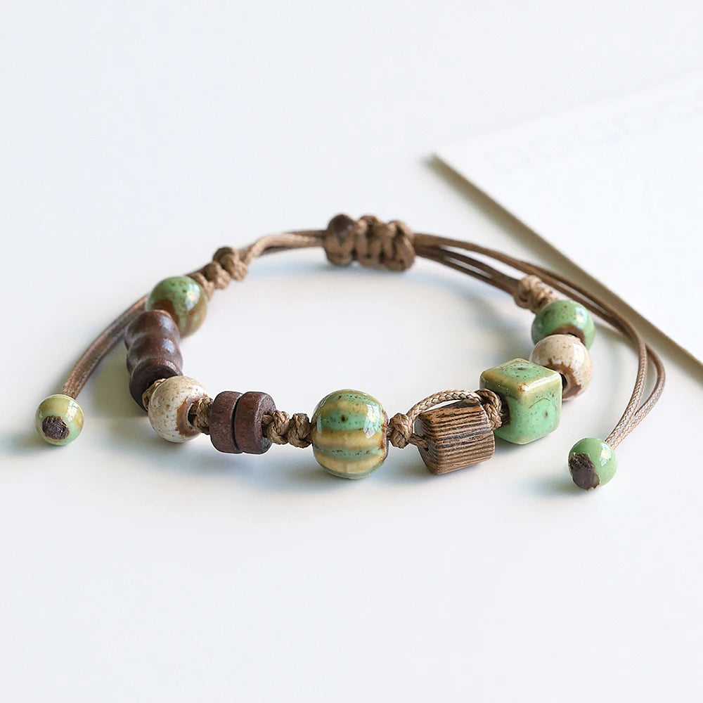 PENDRA Ceramicbead Bohemian Beaded Bracelet