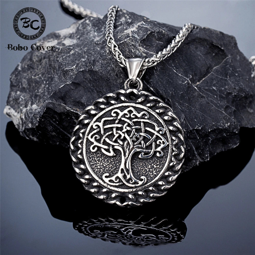 PENDRA Tree Life Rune Viking Necklace
