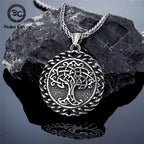 PENDRA Tree Life Rune Viking Necklace