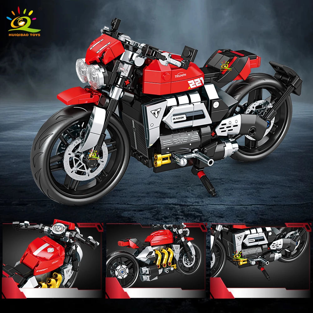 PENDRA Motorbike Moto Racer Building Set