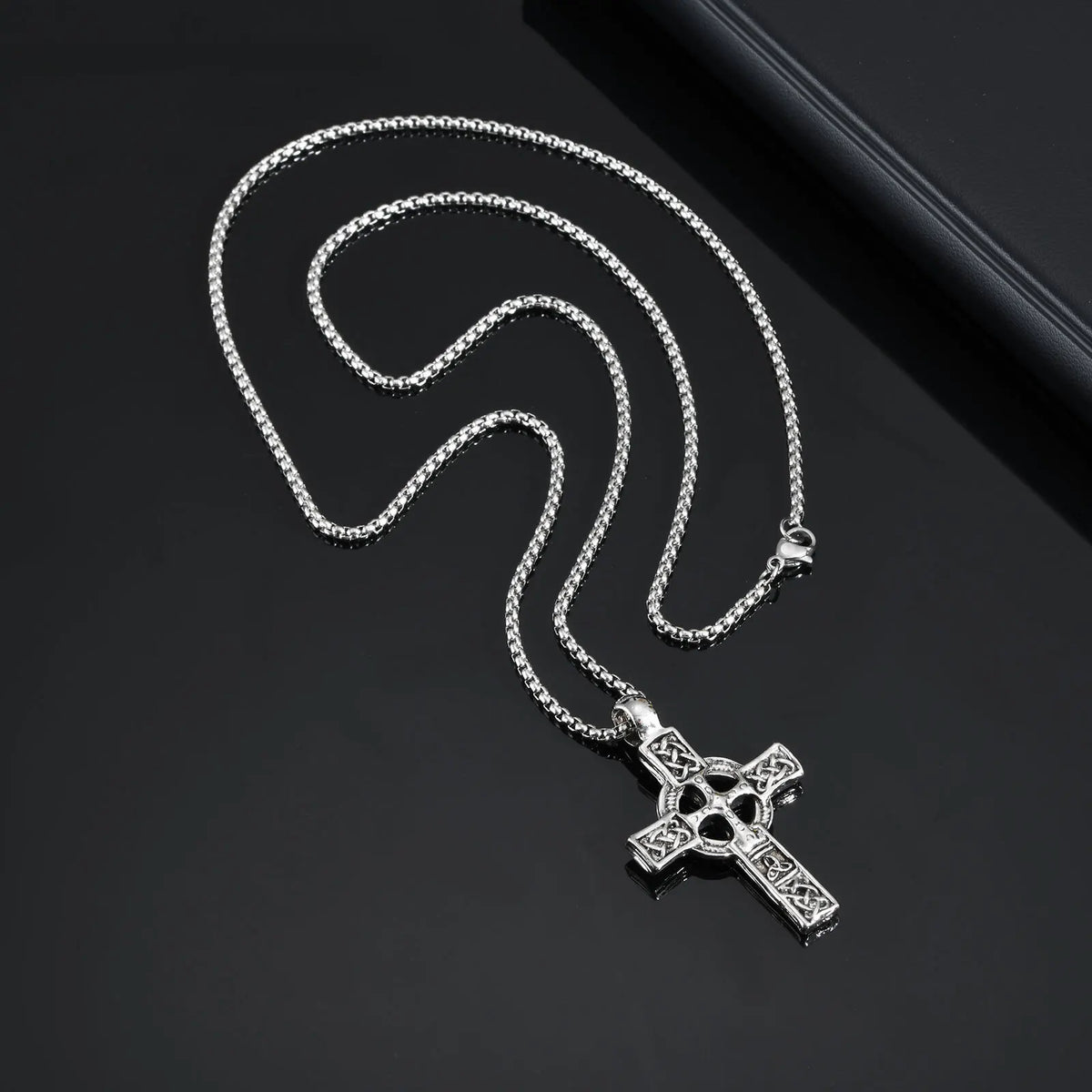PENDRA Cross Knot Pendant Necklace