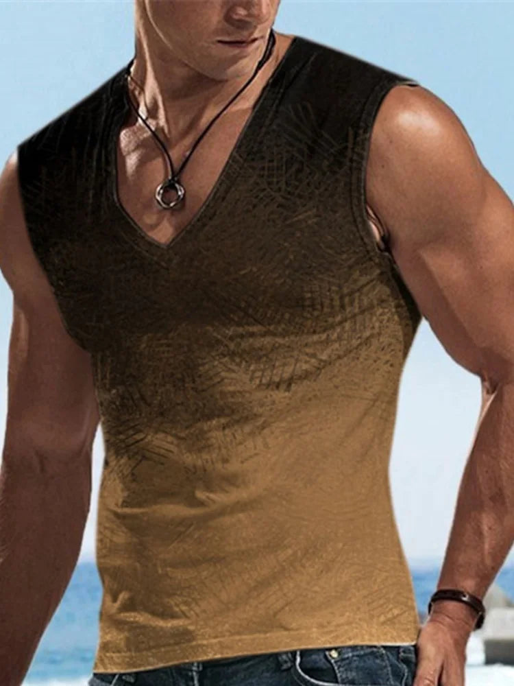 PENDRA Printed Sports Sleeveless T-Shirt