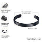 Classic Openning Bangles Bracelet for Women Men,Stainless Steel Cuff Bracelet,High Polished Bangles Gift